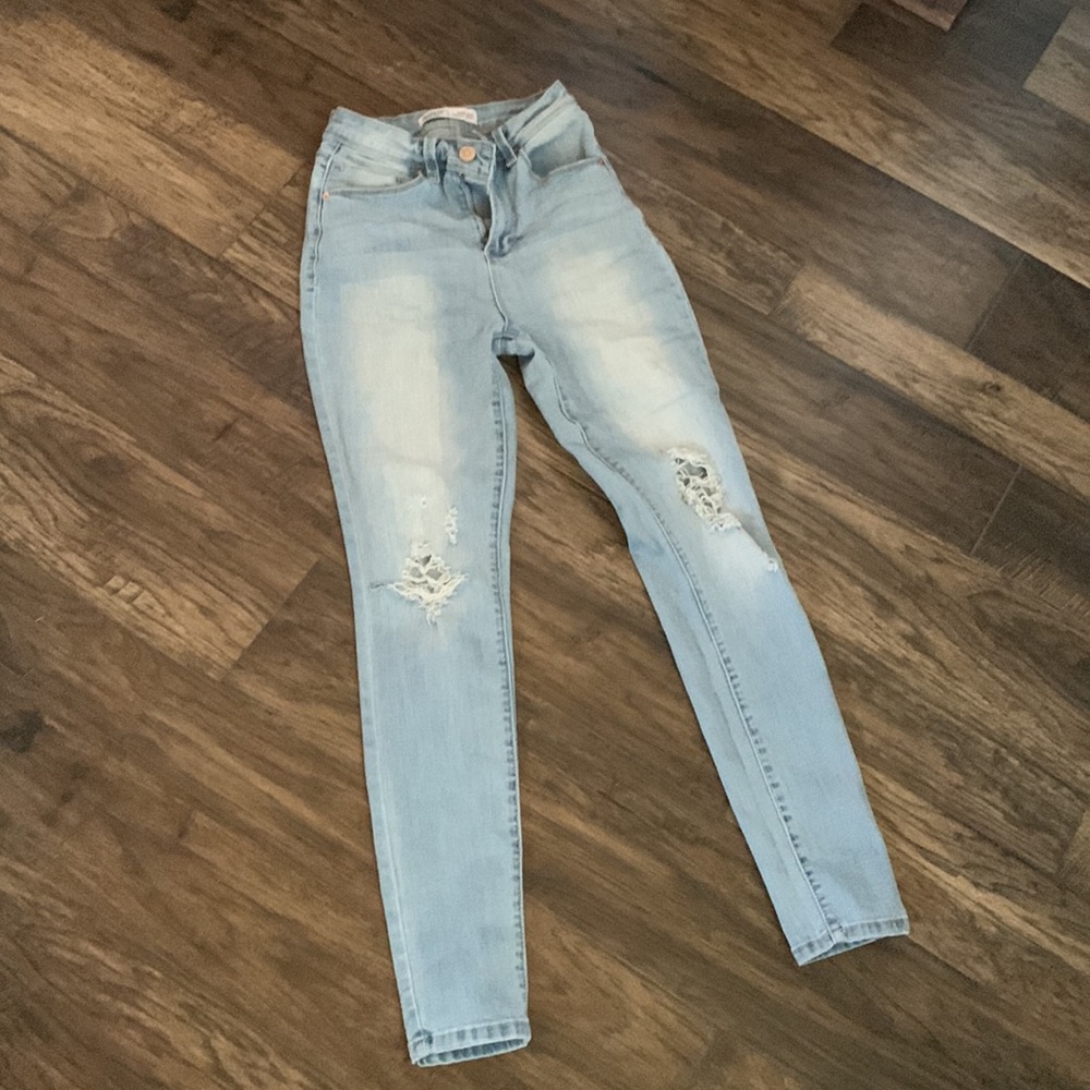 High waisted jeggings